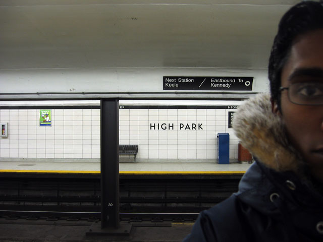 A picture of me in High Park station.