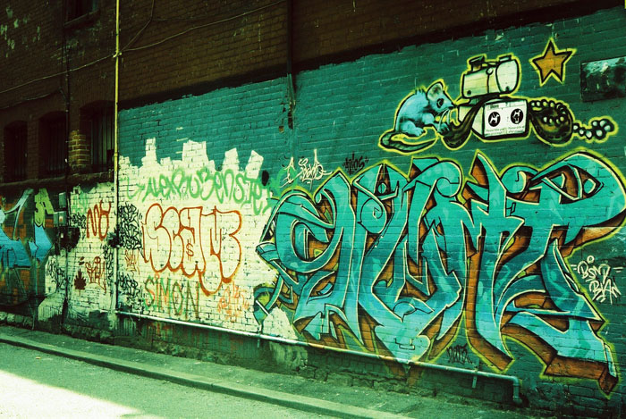 Graffiti on Queen St. West.