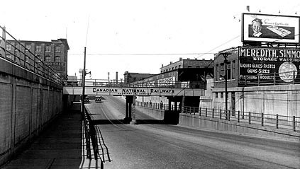 Bloor St facing West near Lansdowne in 1932
