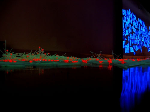 The black light room in the Kitchener Children Museum