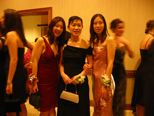 Haruka, Vicky and Anita, all looking quite lovely at the grad ball.