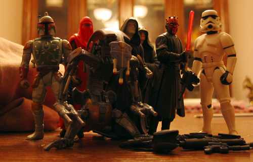 A small group of my Starwars figures.