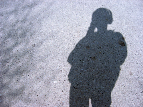 My shadow being cast outside of MC.