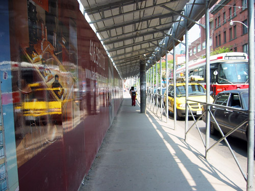 A picture of King St., just East of Spadina.