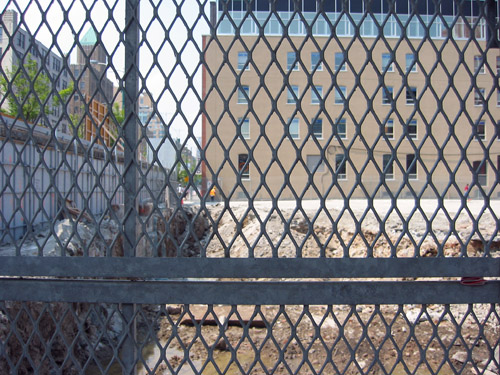 A fence off of King St.