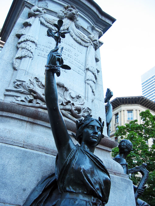 A Statue in Montreal.