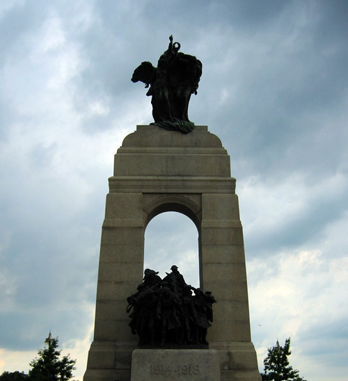 The First World War monument in Ottawa.