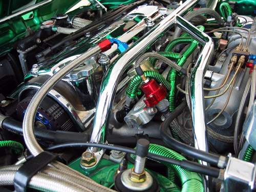 An engine I saw at the Darknights 2004 car show.