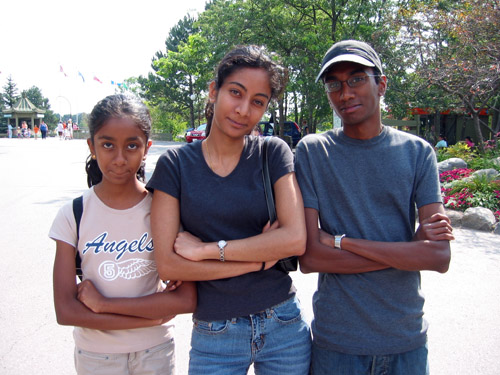 Ghrace, Ruth, and Me outside the Metro Toronto Zoo.