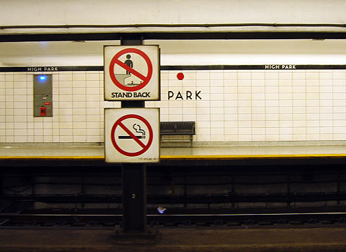 High Park Station on the Bloor Line in Toronto.