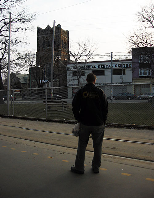 A man at Bathurst Station.