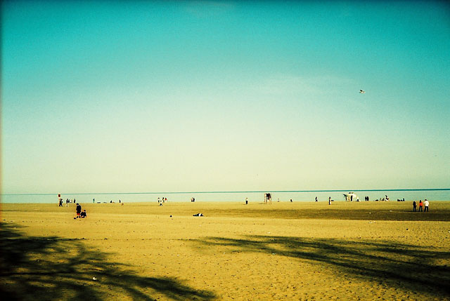 A shot of the beach in The Beaches.