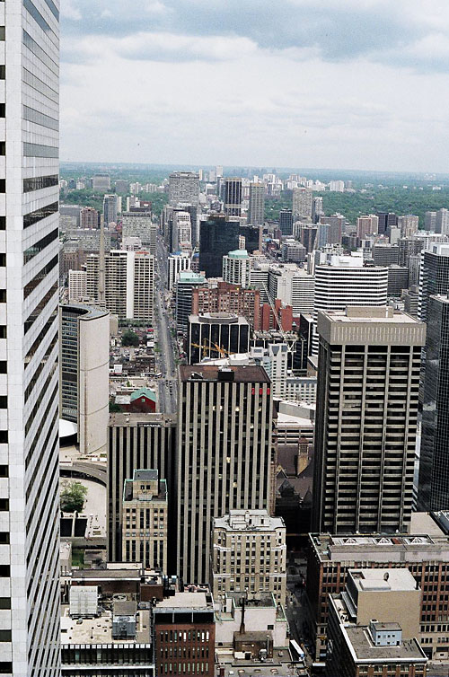 The view from the boardroom in one of the TD towers.