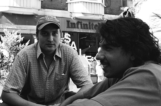 Dave and John at the taste of the Danforth.