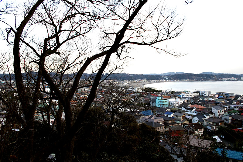 Kamakura as seen from the giant Buddha shrine.