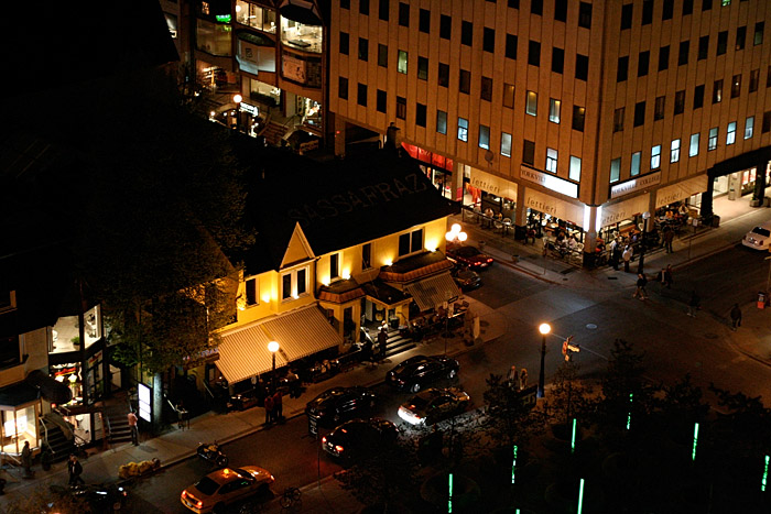 A view of Sassafraz from Rishi and Sheliza's patio.