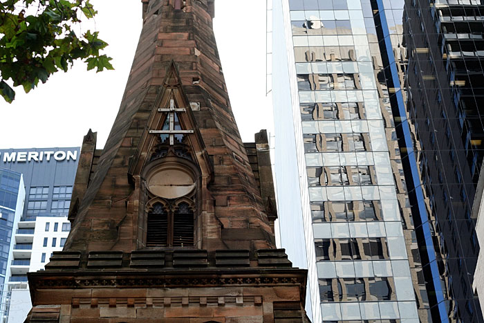 A church in downtown Sydney.