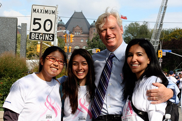 Brenda, Shima, Mayor Miller, and Sanaz.