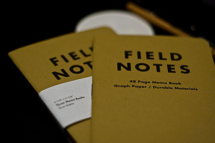 My field notes.